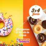 Promociones Dunkin Donuts Día de la Dona 2017 del 2 al 4 de junio: Donas gratis y docenas a precio especial