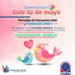 Promoción Farmacias Unión Día de las Madres: consultas médicas gratis este 10 de mayo