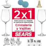 En Sears 2x1 en cristalería y vajillas sobre precio rebajado
