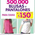 En Suburbia 500,000 blusas y pantalones para dama a $150 cada una