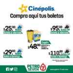 Boletos para Cinépolis en Petro 7 desde $25 tradicional y $95 VIP