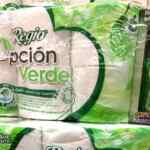 Lavatrastes Gratis en la compra de papel de baño Regio Opción Verde