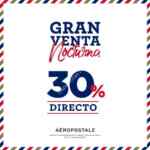 Venta Nocturna Aeropostale 5 al 7 de mayo 2017: 30% de descuento directo