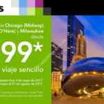 En Volaris viajes a Chicago o Milwaukee desde $99 dólares sólo hoy