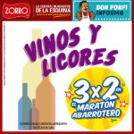 3x2 en vinos y licores en el Zorro Abarrotero
