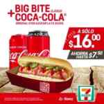 En 7-Eleven llévate un Big Bite + Coca Cola a sólo $16 los jueves