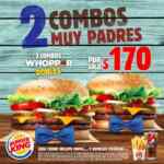 En Burger King llévate 2 combos Whopper dobles por $170 a partir de hoy