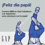 Compra $999 en GAP y obtén una caricatura de regalo con tu papá