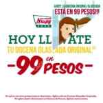 Día de la docena Krispy Kreme: Docena de dona glaseada original a $99 los dias 12 de cada mes