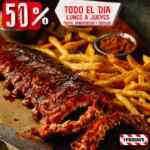 En TGI Fridays 50% de descuento en pastas, hamburguesas y costillas de lunes a jueves en sucursales de CDMX