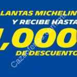 Promoción Michelin de verano: $1,000 de descuento al comprar 4 llantas + regalo (zapatos, tapetes o vale gasolina)
