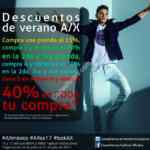 Rebajas de Verano Armani Exchange México: Descuentos escalonados de hasta el 40%
