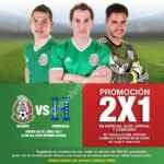 2x1 en boletos para el partido México vs Honduras si te registras a miseleccion.mx