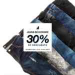 30% de descuento en todos los jeans para hombre en Cuidado con el Perro