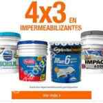 En Home Depot 4x3 en impermeabilizantes seleccionados