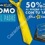Promoción Cinépolis Klic Día del Padre: 50% de descuento al pagar con puntos Club Cinépolis