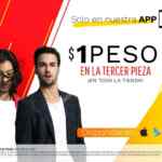 Osom App sale: Tercera prenda a $1 peso si compras por la app