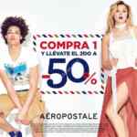 En Aeropostale segunda prenda a mitad de precio del 25 al 29 de junio