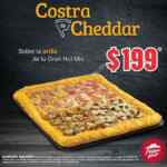 Nueva pizza Gran Hut Mix con costra de cheddar a sólo $199