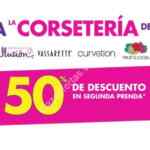 En Suburbia 50% de descuento en la segunda prenda en corsetería