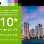 En Volaris vuelos a $110 dólares a Miami, Las Vegas y Orlando
