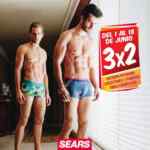 En Sears promociones de 3x2 en ropa interior para caballero, ropa Carters y marca Snoopy