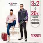 En Sears 3x2 o 20% de descuento en departamento de caballero casual
