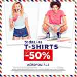 En Aeropostale todas las playeras a mitad de precio hasta el 6 de agosto