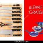 En The Home Store compra una batería FlavorStone y llévate gratis un set de table y 8 cuchillos