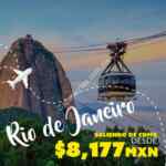 En Mundo Joven vuelo redondo México-Rio de Janeiro a $8,177 [unos $480 dólares]