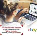 Cupón eBay Santander de 15% de descuento en las rebajas