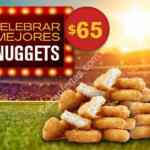 Cupón McDonalds final Copa Confederaciones:20 McNuggets por $65
