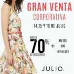 Gran Venta Corporativa Julio del 14 al 16 de julio: Hasta 70% de descuento + meses sin intereses