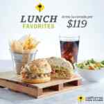 Lunch Favorites California Pizza Kitchen: Nuevos menús completos por $119 de lunes a jueves
