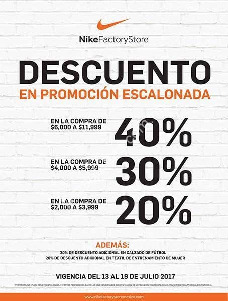 nike factory store promociones 2018