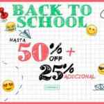 En ösom rebajas de Regreso a Clases de 50% de descuento + 25% adicional