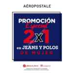 En Liverpool: 2x1 en jeans y polos de mujer de la marca Aeropostale