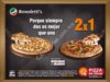 En Benedettis 2×1 en pizzas medianas y grandes hoy jueves al pedir online