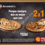 En Benedettis 2x1 en pizzas medianas y grandes hoy jueves al pedir online