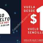 Promoción El Peso Ha Vuelto de Vivaaerobus: Vuelos a $1 más impuestos hoy de 6:00 PM a 6:00 AM