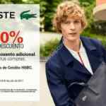 Venta Especial Lacoste HSBC: Hasta 40% de descuento + 10% adicional este fin de semana