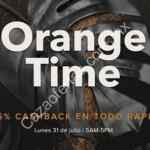 Promoción Rappi Orange Time 31 de julio: 35% de bonificación en todos los pedidos