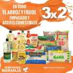 Ofertas Temporada Naranja (antes Julio Regalado 2017): 3x2 en arroz y frijol empacado y aceites comestibles