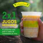 2x1 en jugos medianos en La Ciudad de Colima este fin de semana mostrando post de Facebook
