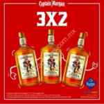 3x2 en botellas de Captain Morgan en Sams Club