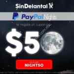 Código SinDelantal de $50 de descuento en cenas pagando con Paypal