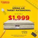 Colchón Spring Air Target Matrimonial de $3,599 a $1,999 en Elektra online
