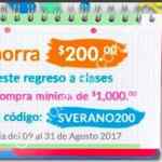 Cupón Superama Regreso a Clases de $200 de descuento en compras de $1,000