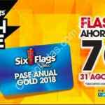 Flash Sale Six Flags Pase Anual Gold 2018 el 31 de agosto: hasta 70% de descuento