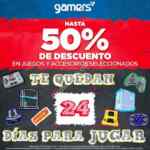 En Gamers hasta 50% de descuento en juegos y accesorios seleccionados
